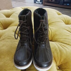 Ugg Cabrio Brown Lace-Up Boots Sz 5, EU Size 35
